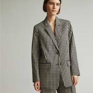 Everlane Oversized Gingham Blazer